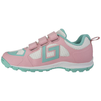 Brabo Force Velcro Junior Hockey Shoes Pink/Aqua 2026/2027