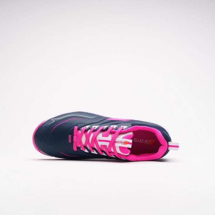 Grays Stealth 1.0 Hockey Shoes Navy/Pink 2024