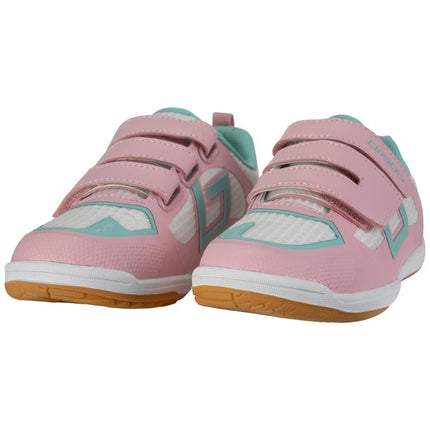 Brabo Force Velcro Junior Indoor Hockey Shoes Pink/Aqua 2026/2027