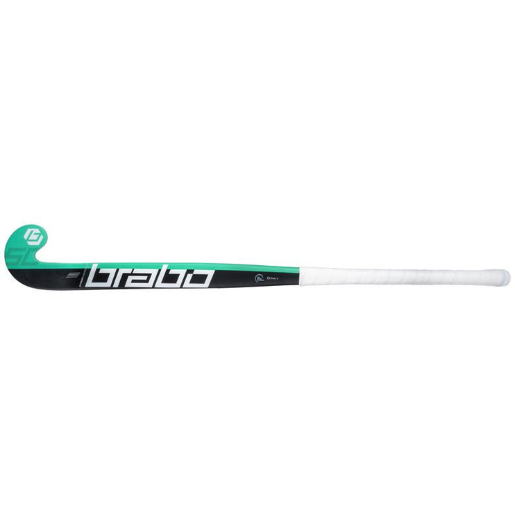 Brabo Tribute 50 LB Black/Aqua Hockey Stick 2025
