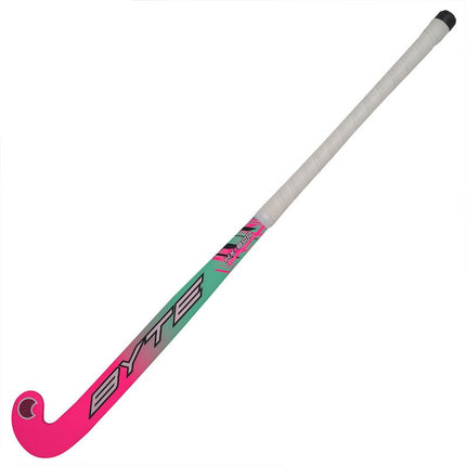 BYTE HX800 Wooden Hockey Stick 2024 Teal/Pink