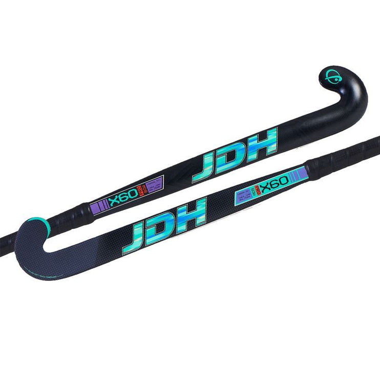 JDH X60 Pro Bow Composite Hockey Stick Teal 2021