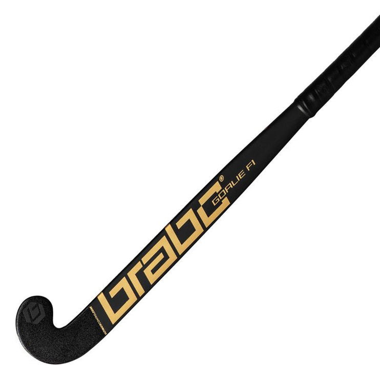 Brabo Goalie F1 Original L Goalkeeping Hockey Stick Black/Gold 2024