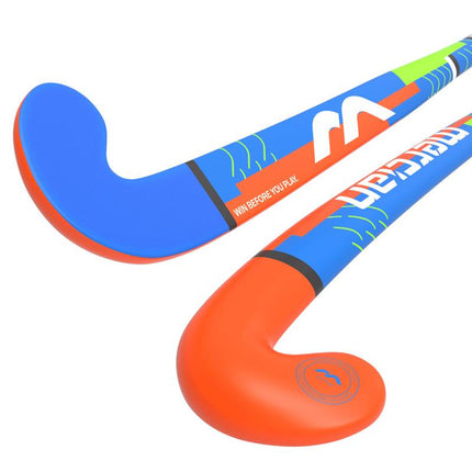 Mercian Genesis CF5 Pro Bend Junior Hockey Stick Royal/Orange 2025