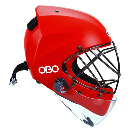 OBO ABS Helmet + Throat Protector - Red