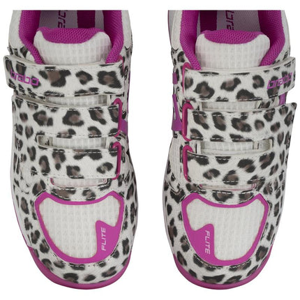 Brabo Force Velcro Junior Hockey Shoes Leopard/Pink 2026/2027