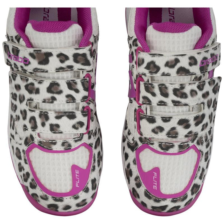 Brabo Force Velcro Junior Hockey Shoes Leopard/Pink 2026/2027