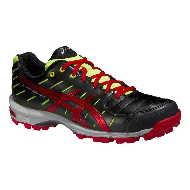 Asics Gel-Hockey Neo 3 Mens Hockey Shoes Black/Fiery Red/Flash Yellow 2015