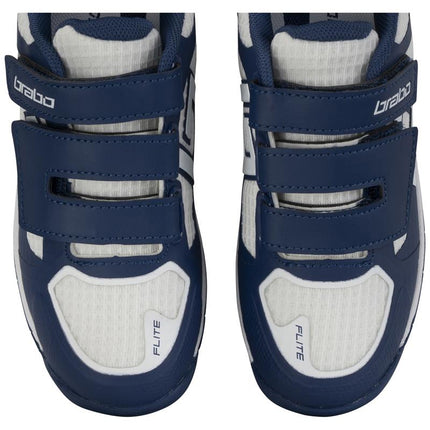 Brabo Force Velcro Junior Hockey Shoes Navy/White 2026/2027
