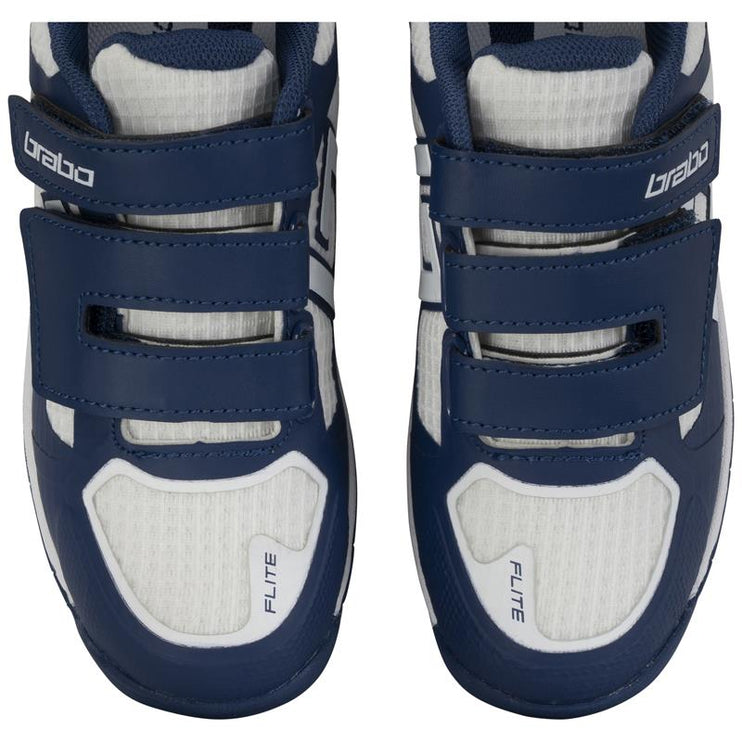 Brabo Force Velcro Junior Hockey Shoes Navy/White 2026/2027