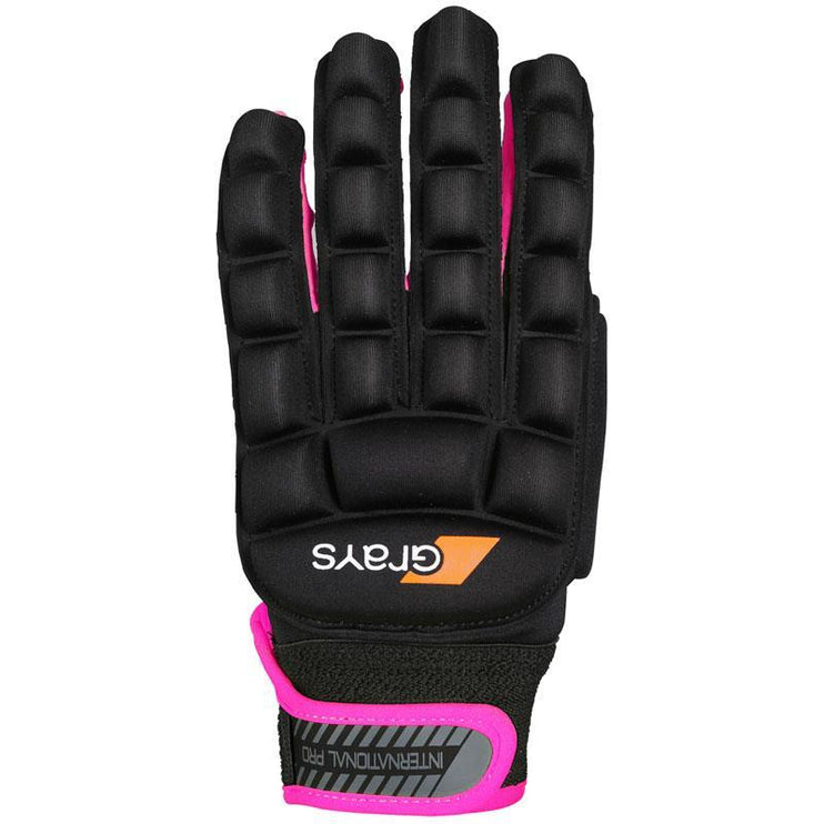 Grays International Pro Left Hand Glove Black Neon Pink