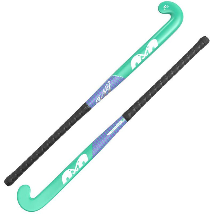 TK F5 Control Bow Hockey Stick Aqua/Purple 2025