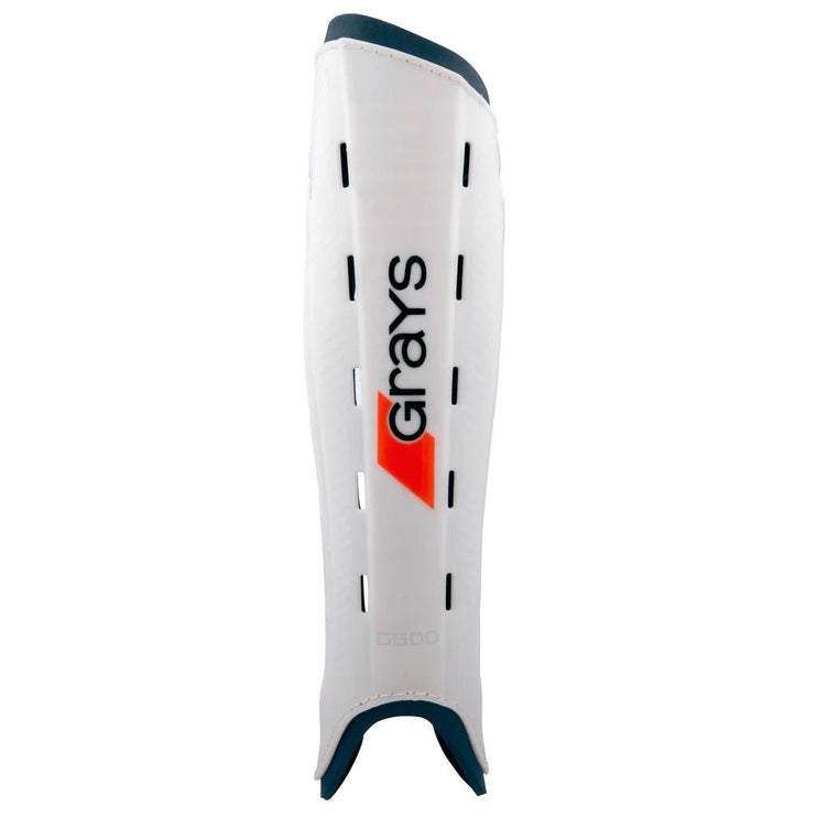 Grays G600 White/Navy Shinguards