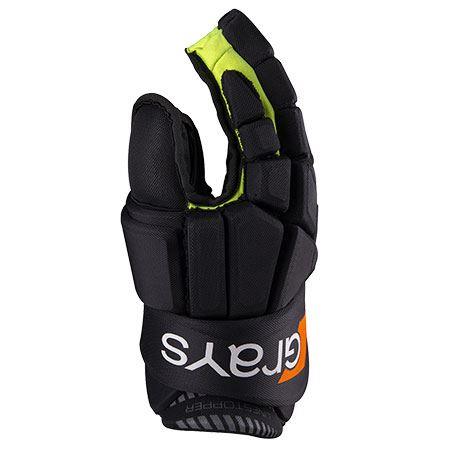 Grays Linestopper Glove Black/Fluo Yellow Left Hand