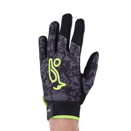 Kookaburra Venom Hockey Gloves Grey/Lime