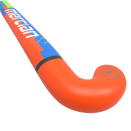 Mercian Genesis CF5 Pro Bend Junior Hockey Stick Royal/Orange 2025