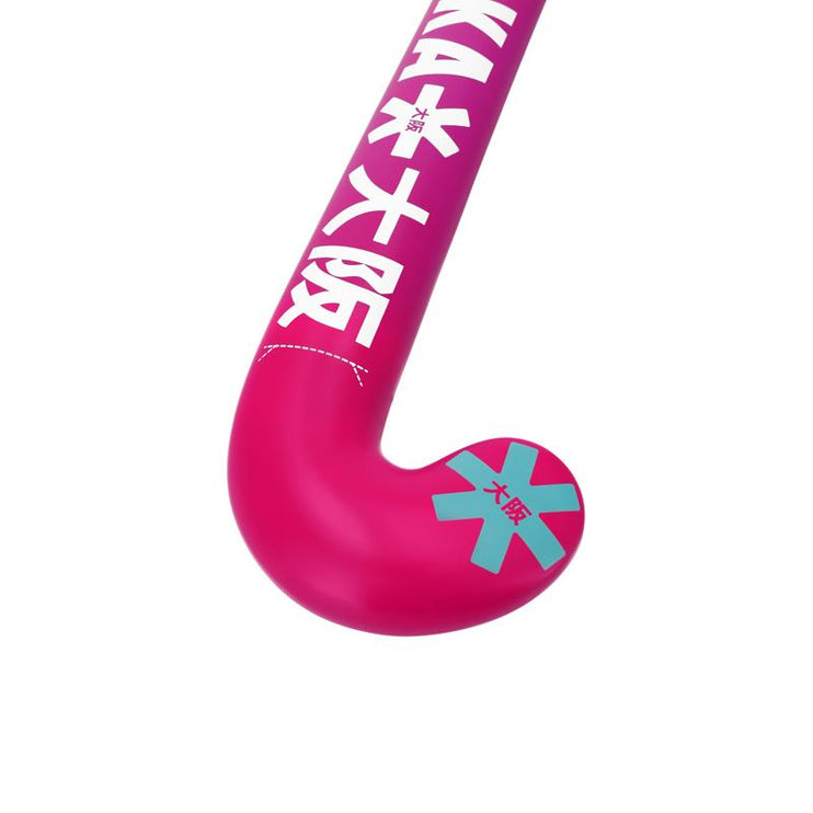 Osaka Mid Bow GF Junior Hockey Stick Retro Blue-Raspberry Gradient 2025