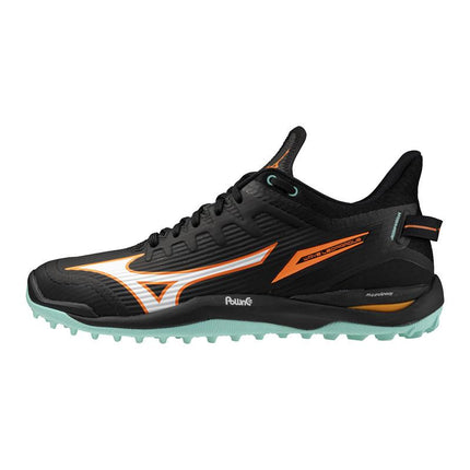 Mizuno Wave Leopardus Hockey Shoes Black/Tangelo/Ice Green 2025