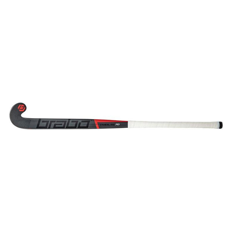 Brabo Tribute 70 LB Shift Cap Hockey Stick Grey/Red 2024