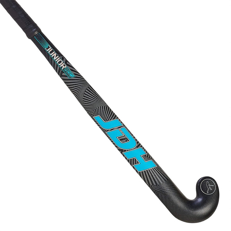 JDH Junior Mid Bow Glass Fibre Hockey Stick Blue 2021