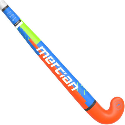 Mercian Genesis CF5 Pro Bend Junior Hockey Stick Royal/Orange 2025