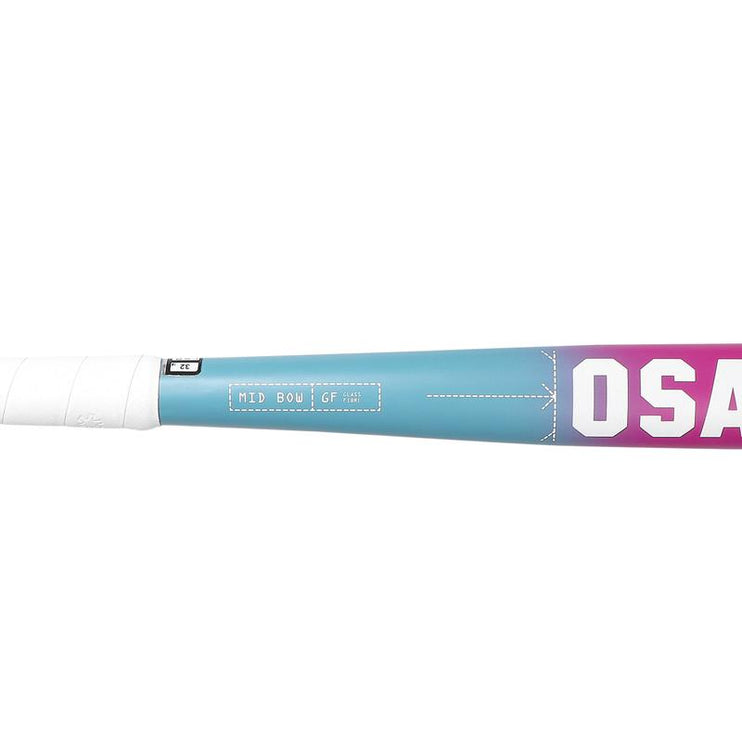 Osaka Mid Bow GF Junior Hockey Stick Retro Blue-Raspberry Gradient 2025