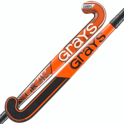 Grays GK Elite 4K Junior Goalkeeping Hockey Stick Black/Orange 2025/2026