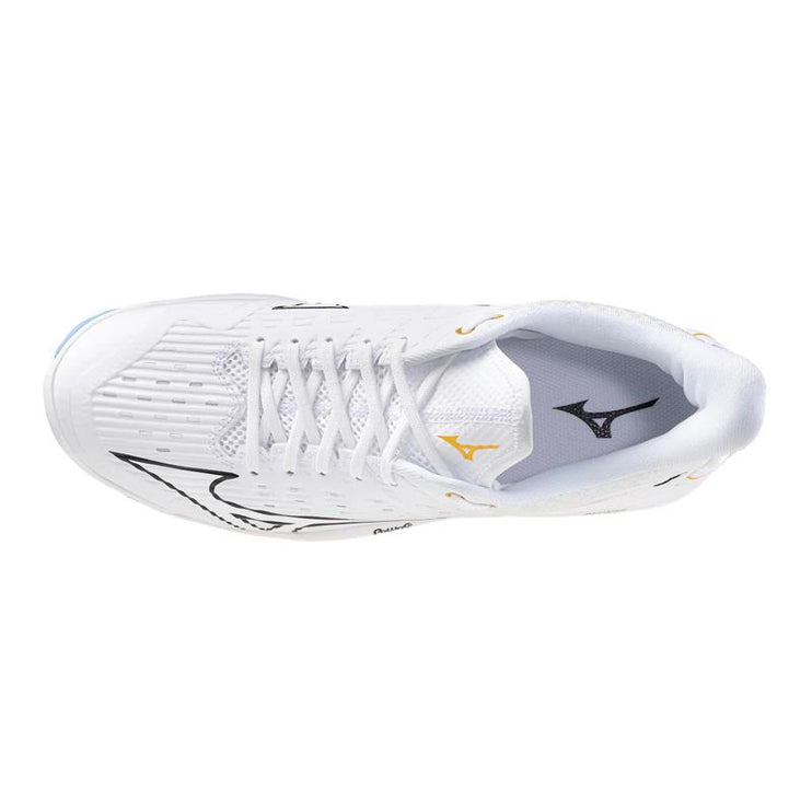 Mizuno Wave Leopardus Hockey Shoes White/Celeste SS26