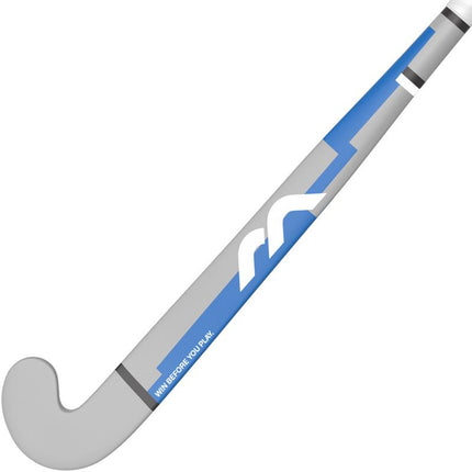 Mercian Genesis Wood 1 Plus Junior Hockey Stick Grey/Blue 2025