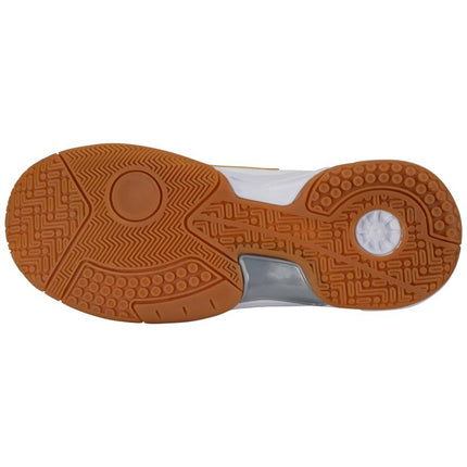 Brabo Tribute Junior Indoor Hockey Shoes White/Gold 2026/2027