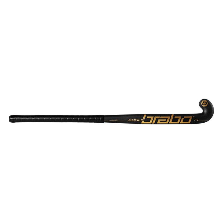 Brabo Goalie F1 Original L Goalkeeping Hockey Stick Black/Gold 2024