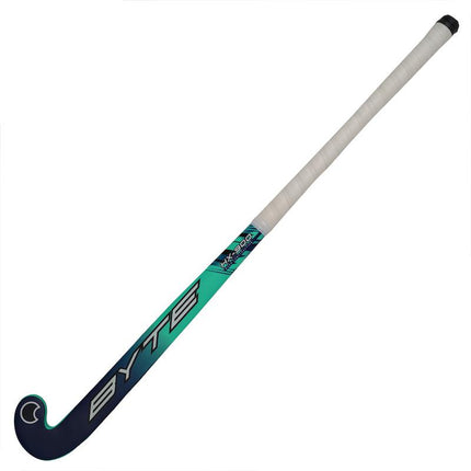 BYTE HX900 Wooden Junior Hockey Stick 2024 Navy/Teal