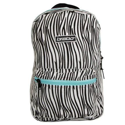 Brabo Storm Backpack Zebra/Aqua