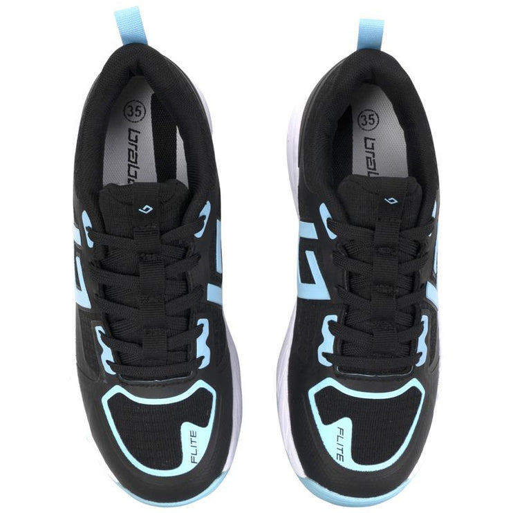 Brabo Tribute Junior Hockey Shoes Black/Blue + Slides 2026/2027