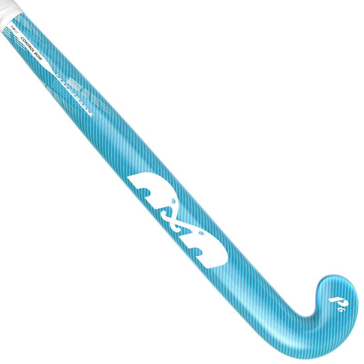 TK P6 Control Bow Junior Hockey Stick Ice Blue/Pearl 2025