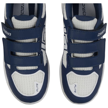 Brabo Force Velcro Junior Indoor Hockey Shoes Navy/White 2026/2027