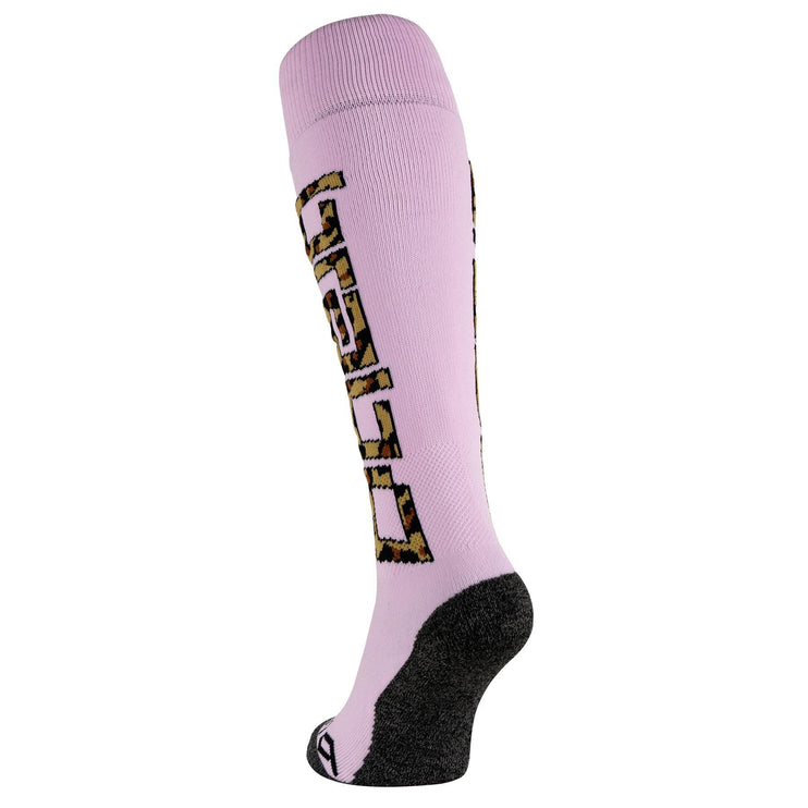 Brabo Hockey Socks Leopard Soft Pink