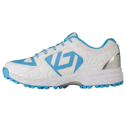 Brabo Tribute Junior Hockey Shoe White/Blue 2024