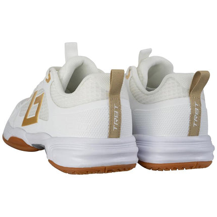 Brabo Tribute Junior Indoor Hockey Shoes White/Gold 2026/2027