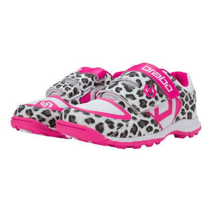 Brabo Velcro Leopard Junior Hockey Shoes 2023