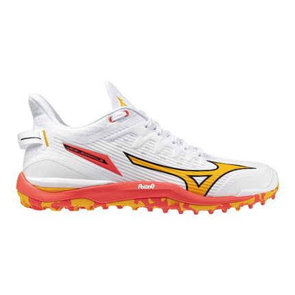 Mizuno Wave Leopardus Hockey Shoes White/Fiery Coral 2/Citrus 2025
