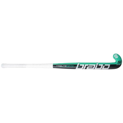 Brabo Tribute 50 LB Black/Aqua Hockey Stick 2025
