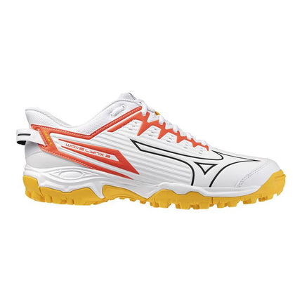 Mizuno Wave Lynx 2 Hockey Shoes White/Fiery Coral 2/Citrus 2025