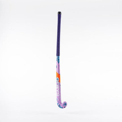 Grays Aftershock Ultrabow MC Junior Wooden Hockey Stick Purple/Blue 2024