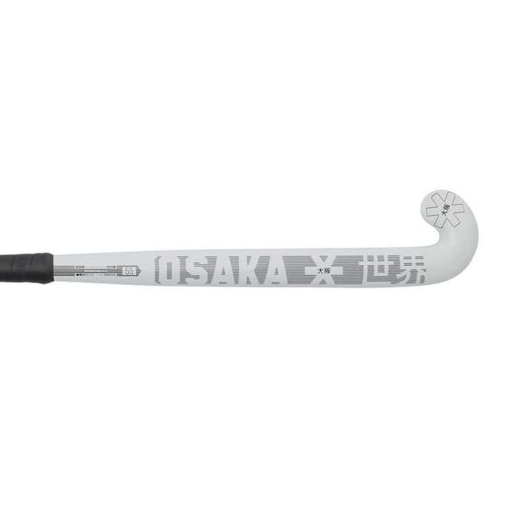 Osaka Vision 55 Show Bow Junior Hockey Stick White/Black 2024