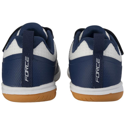 Brabo Force Velcro Junior Indoor Hockey Shoes Navy/White 2026/2027