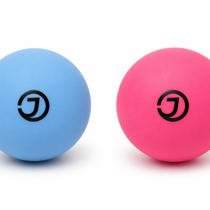 Justa Squeezy Training Hockey Balls in Pink and Blue | Soft lightweight balls for indoor practice