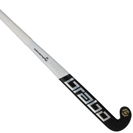 Brabo IT Sevenply Pro Black/White Wooden Indoor Hockey Stick 2026/2027