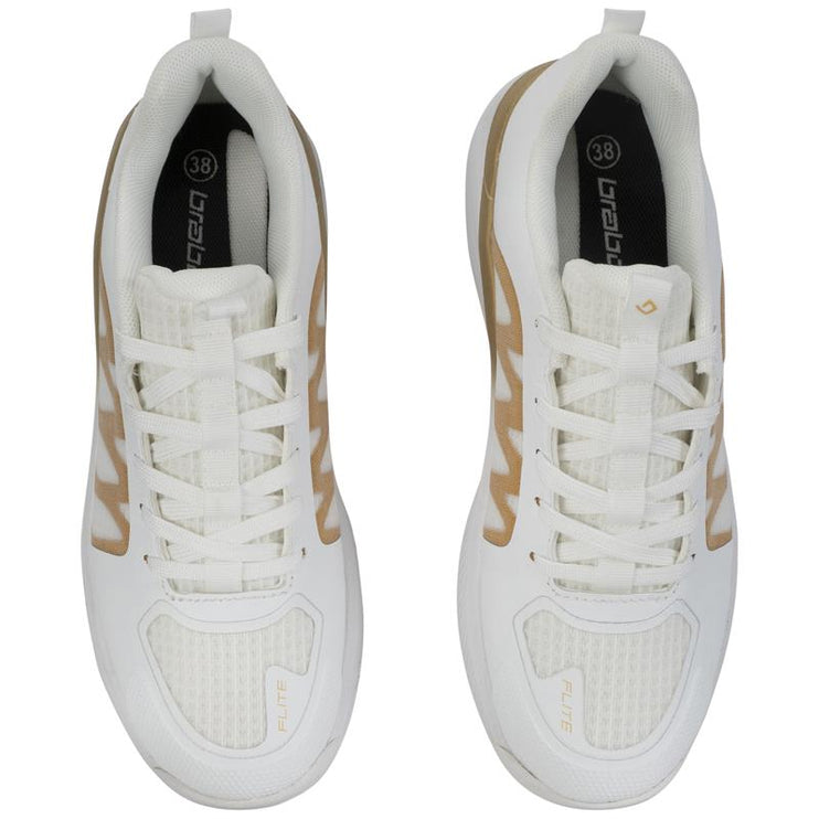 Brabo Elite White/Gold Junior Hockey Shoes 2026/2027