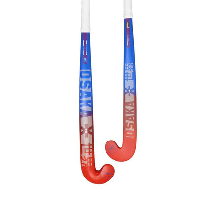 Osaka Vision WD Blue/Red Grow Bow Junior Wooden Hockey Stick 2024